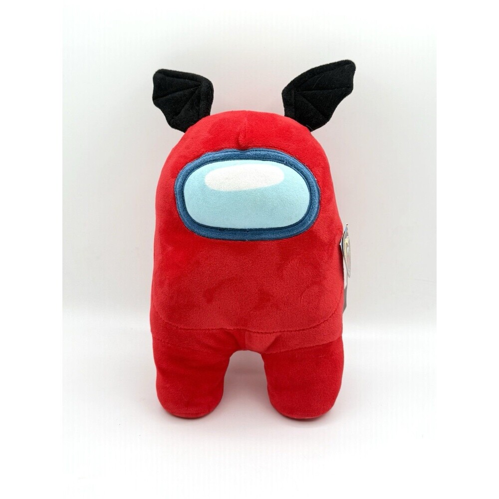 Toikido Among Us Premium 12” Inch Plush Licensed Red RARE black Bat Ears NWT